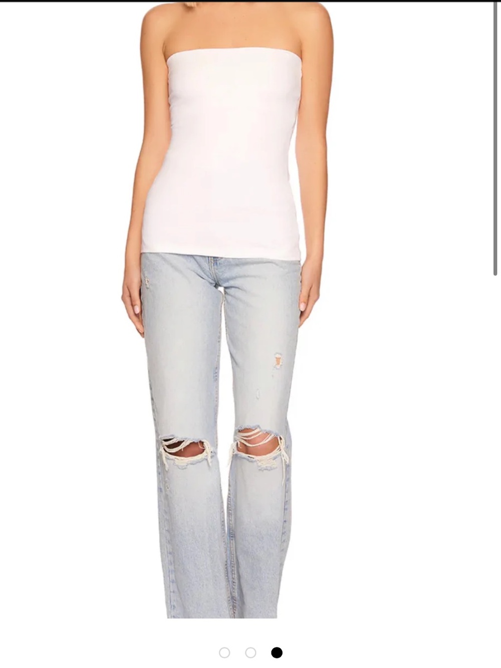 Susan Monaco Essential Tube Top White